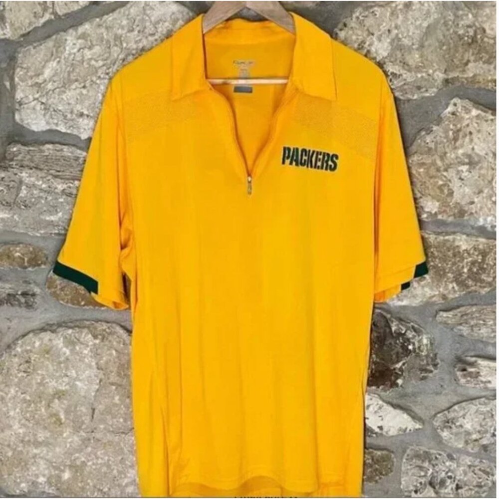 NFL Green Bay Packers Football Reebok Men's 1/4 Zip Shirt